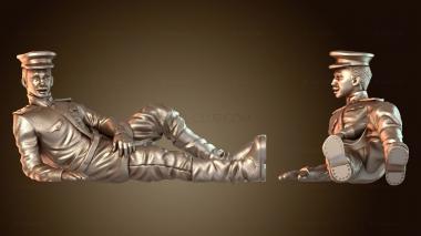 3D модель Солдаты Германии и Советского Союза на остановке (STL)