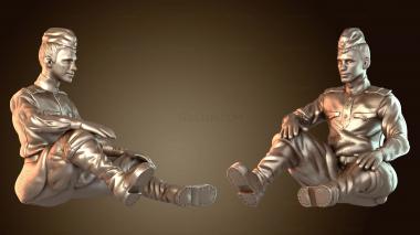 3D модель Солдаты Германии и Советского Союза на заставе Халт (STL)