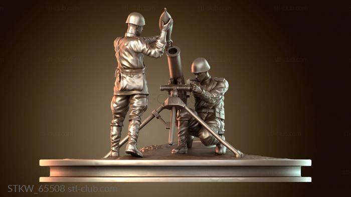 Солдаты Германии и Советского Союза Минометчики