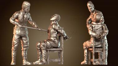 3D модель Солдаты Германии и Советского Союза Пытки Заключённый Ужас (STL)