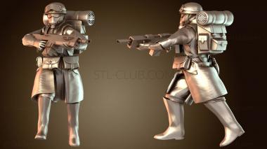 3D модель Солдаты Движущаяся Гвардия Элитный Лазган (STL)