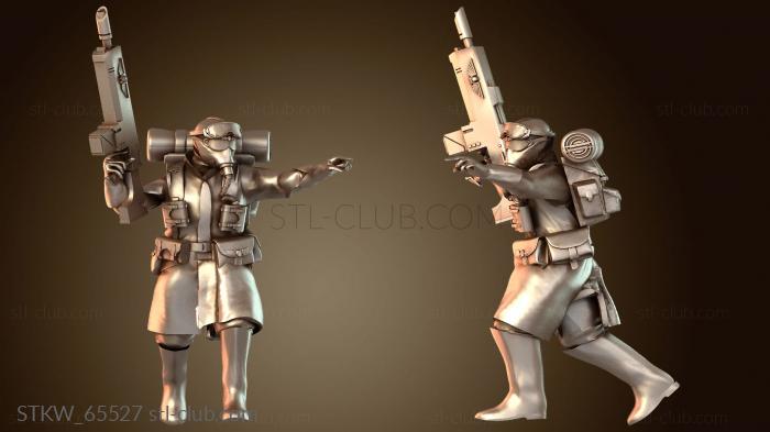 Military Солдаты Движущийся Гвардеец Лазган Бдительный