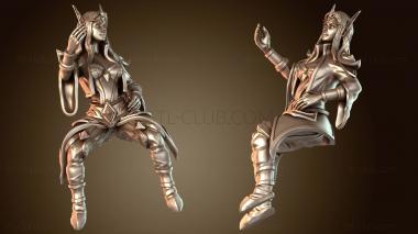 3D модель Волшебница на эльфе-птице (STL)