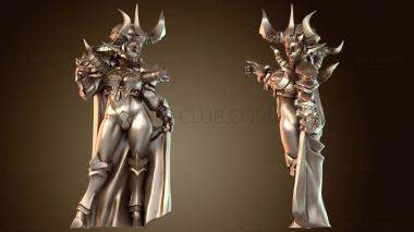 3D модель Волшебница Зелина с оружием (STL)