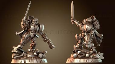 3D модель Боевой костюм космического коммуниста с линейной винтовкой (STL)