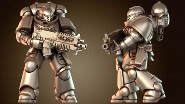 3D модель Космический воин-посредник тактический (STL)