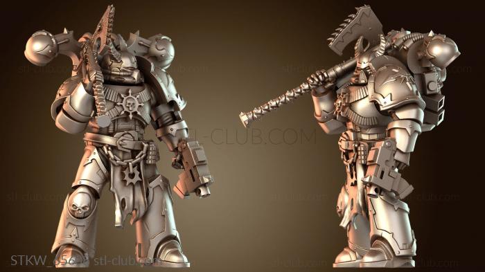 Космический воин с цепным топором Брутал