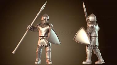 3D модель Ветеран-копейщик (STL)