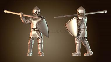 3D модель Посвященный копейщик (STL)