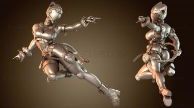 3D модель Паук-кот-мутант (STL)