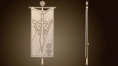 3D модель Знамя отряда (STL)