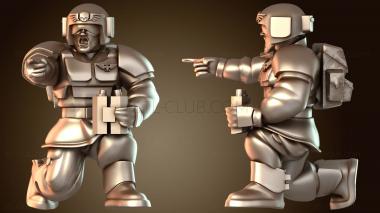 3D модель Ракетная установка «Отряд» Оператор «Сердитые космические стражи» (STL)