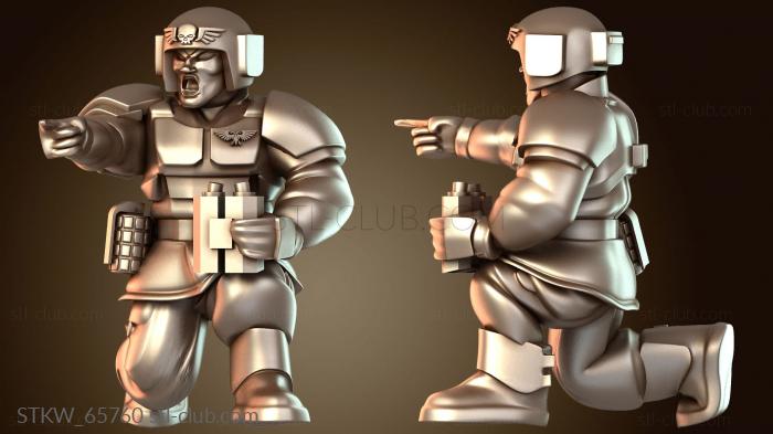 Military Минометчик отряда Angry Spaceguards Специалист по взрыву