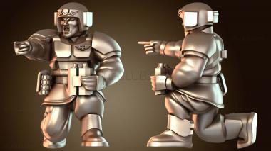 3D модель Минометчик отряда Angry Spaceguards Специалист по взрыву (STL)