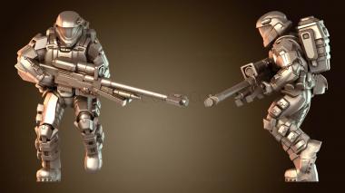 3D модель Элитный снайпер отряда (STL)