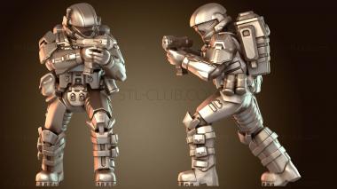 3D модель Оперативник-пистолет «Squad Wave» (STL)