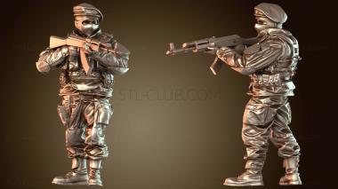 3D модель Стоящий солдат АКМ (STL)