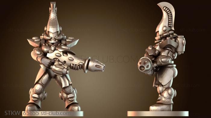 Стоящая женщина-стража