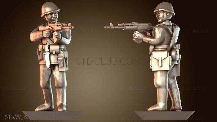 Стоя и стреляя