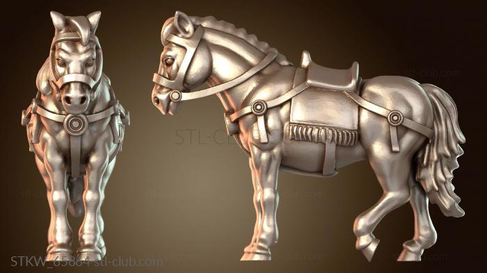 Стоящий конь-дворянин