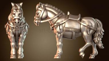 3D модель Стоящий конь-дворянин (STL)