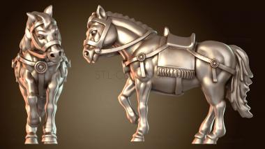 3D модель Стоящая лошадь в холостом ходу (STL)