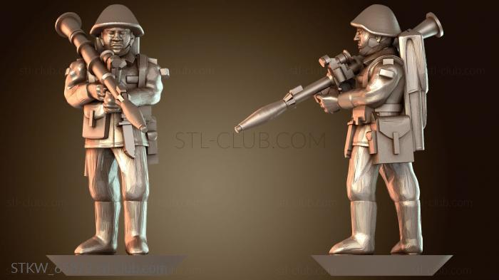 Military Стоячий РПГ с оружием