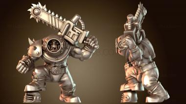 3D модель Звездный игрок Орк с бензопилой (STL)