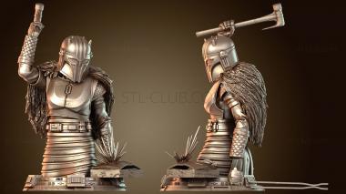 3D модель Модель бюста оружейника из «Звёздных войн» (STL)