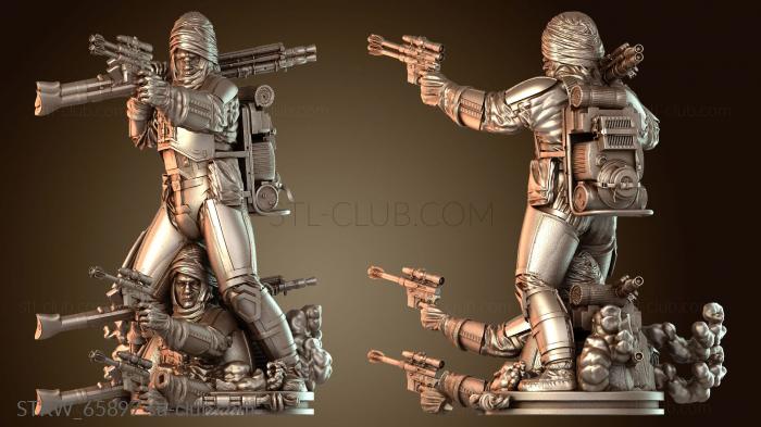 Military Star Wars Dengar Limited Bust