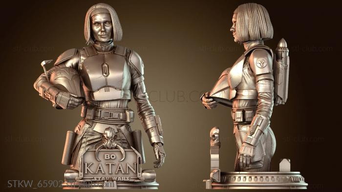 Military Модель бюста Бо-Катан из «Звездных войн»