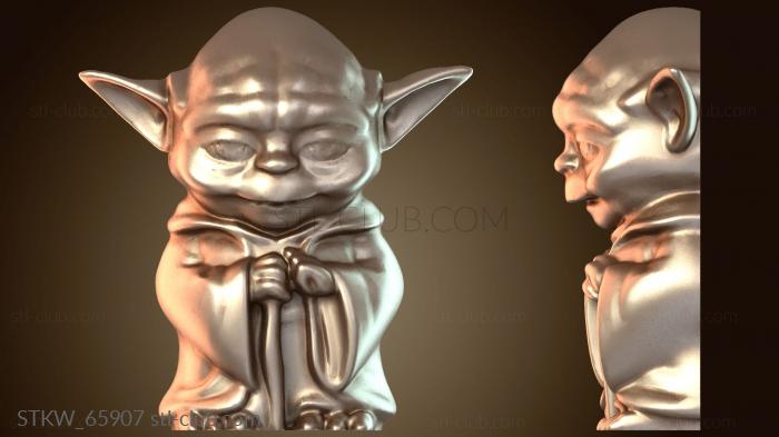 Military Магнит на холодильник с Йодой из Звездных Войн