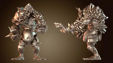 3D модель Звездный тролль-ученый с книгой и очками (STL)