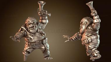 3D модель Поддерживаемая поза капитана баржи Anoran STL (STL)