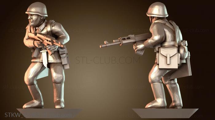 Military Наклонившийся наблюдатель