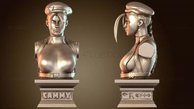 3D модель Street Fighter Bust Cammy (STL)