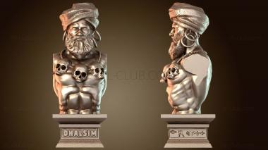 3D модель Street Fighter Bust Dhalsim (STL)