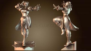 3D модель Street Fighter Chun Warrior (STL)