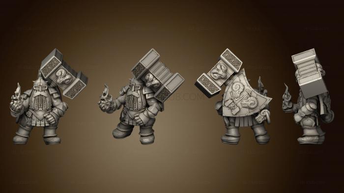 3D модель Gear town Steel Dwarf Blacksmith v 2 очень Большой (STL)