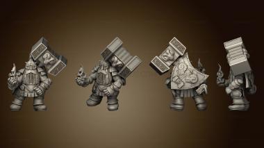 3D модель Gear town Steel Dwarf Blacksmith v 2 очень Большой (STL)