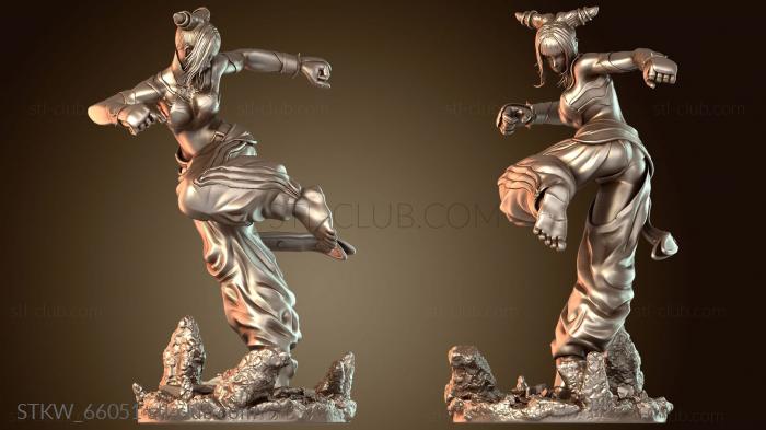 Military Street Fighter Juri Pose L