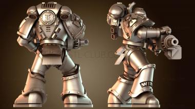 3D модель Подразделение артиллеристов ударного отряда (STL)