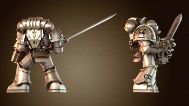 3D модель Мечник-дуэлянт ударного отряда (STL)