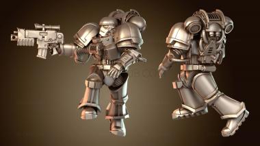 3D модель Стилизованный солдатский бронированный (STL)