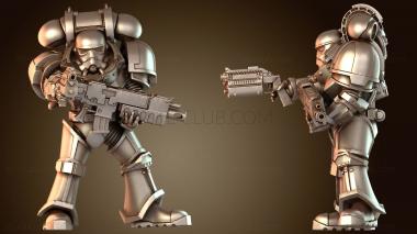 3D модель Стилизованный бой солдат (STL)