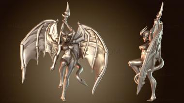 3D модель Прическа суккуба в стиле пин-ап (STL)