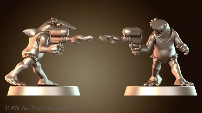 Military Летняя голубая акула-девушка