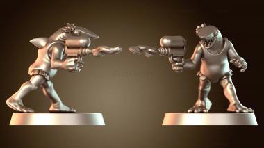 3D модель Летняя голубая акула-девушка (STL)