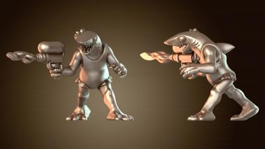 3D модель Летний купальник Blue Shark Girl (STL)