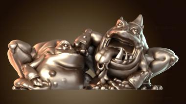 3D модель Болотная лягушка причудливая (STL)